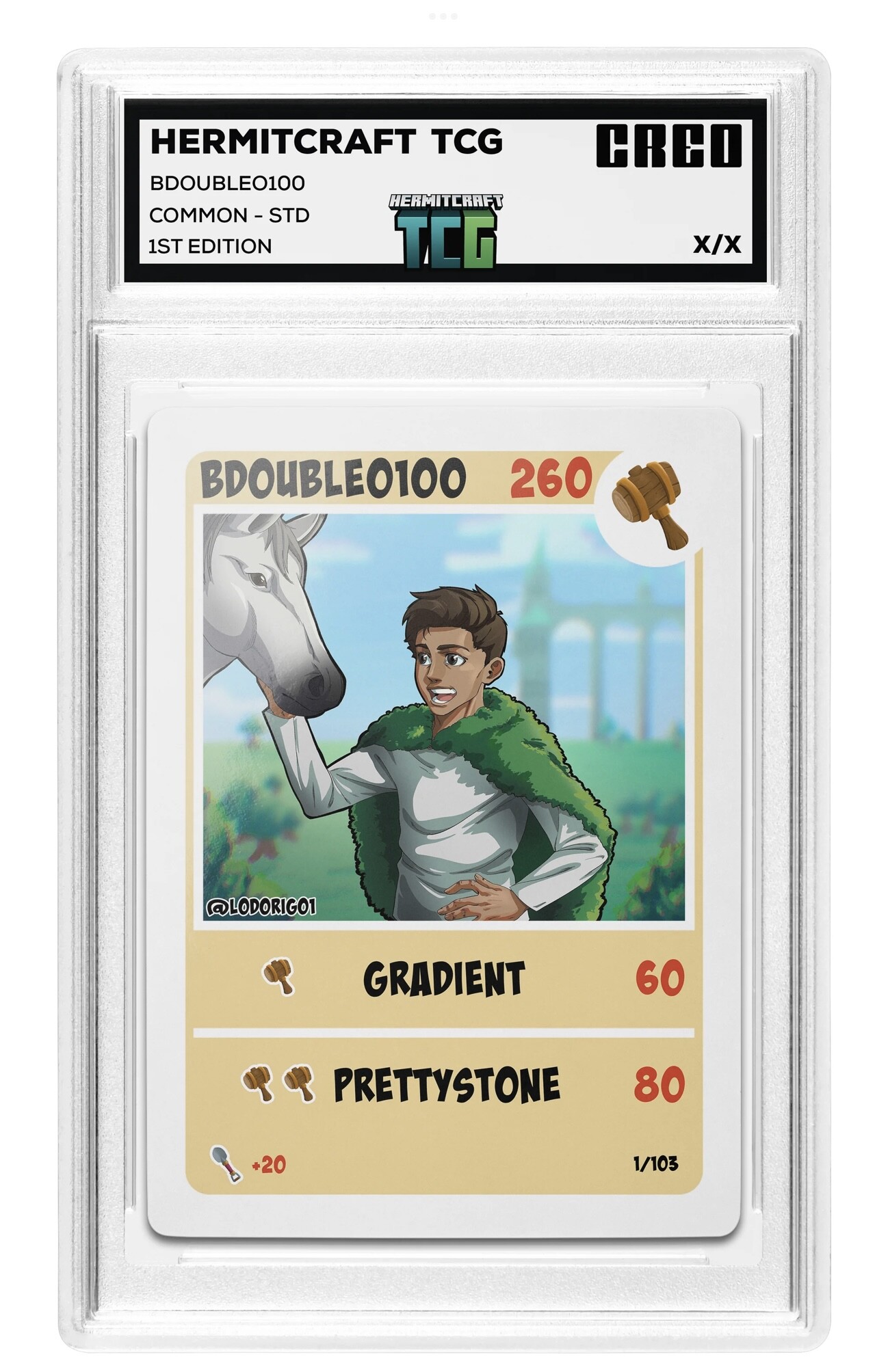 Lodorigo TCG Hermitcraft cards Etho, Bdubs, Gem