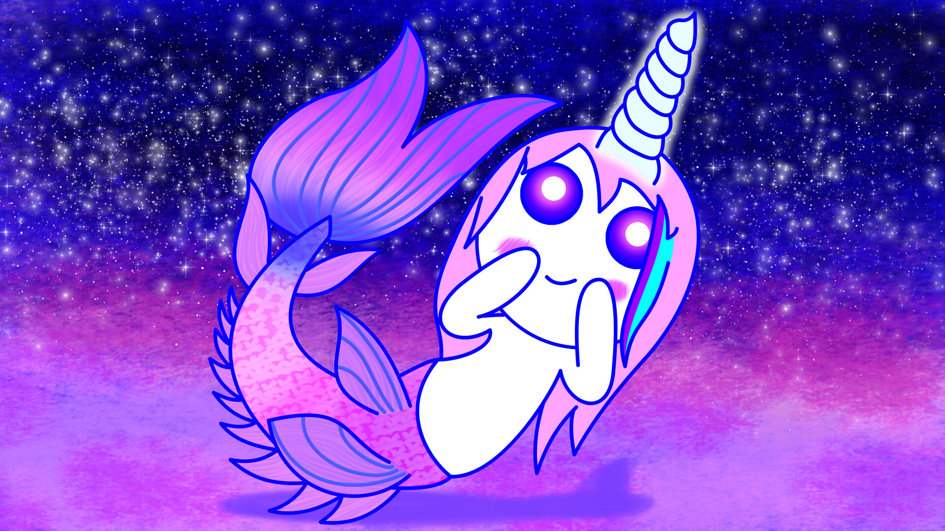 ArtStation - Unicorn Pink Merman