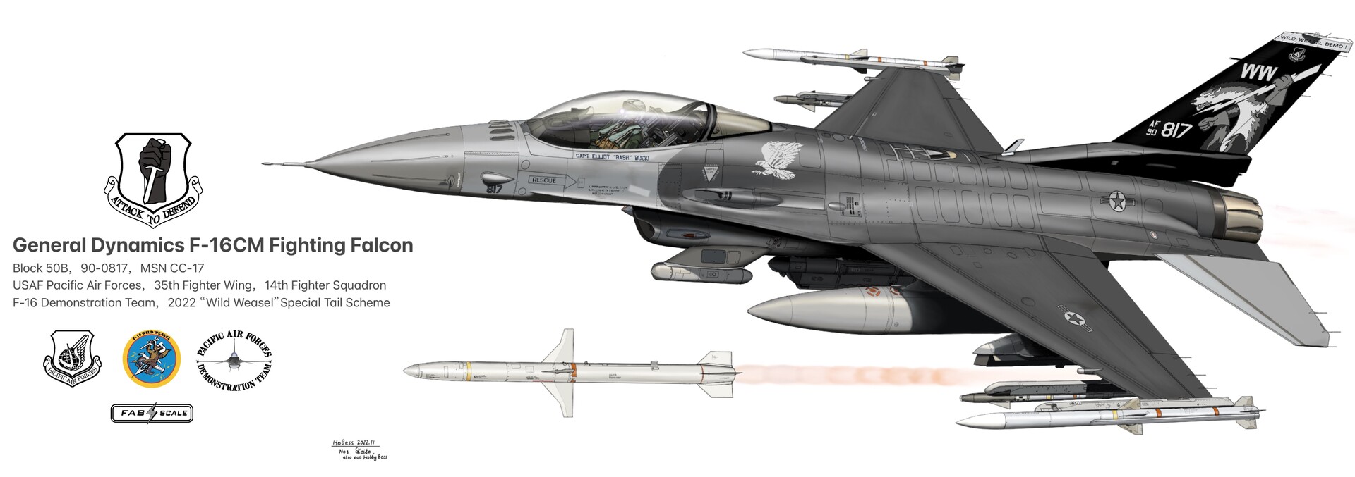 Hobbess Vicent - F-16CM Wild Weasel 2022