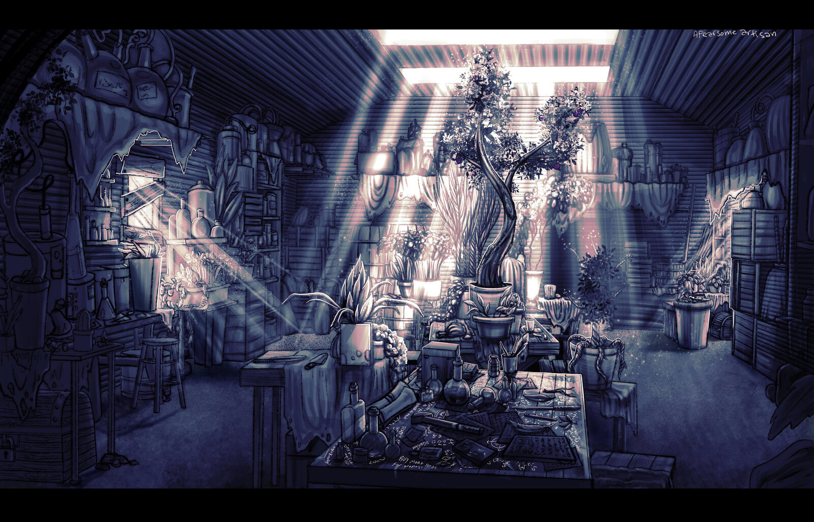 Final paintover, done in Procreate.