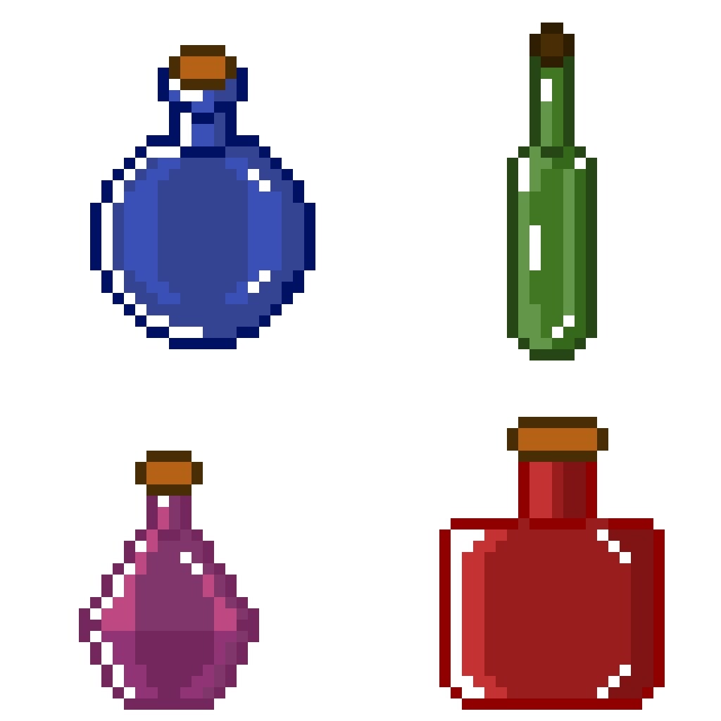 Terraria potions. Игра скляночки. Minecraft Splash Potion. Пиксель арт герои в гимп. Компот и пиксель.