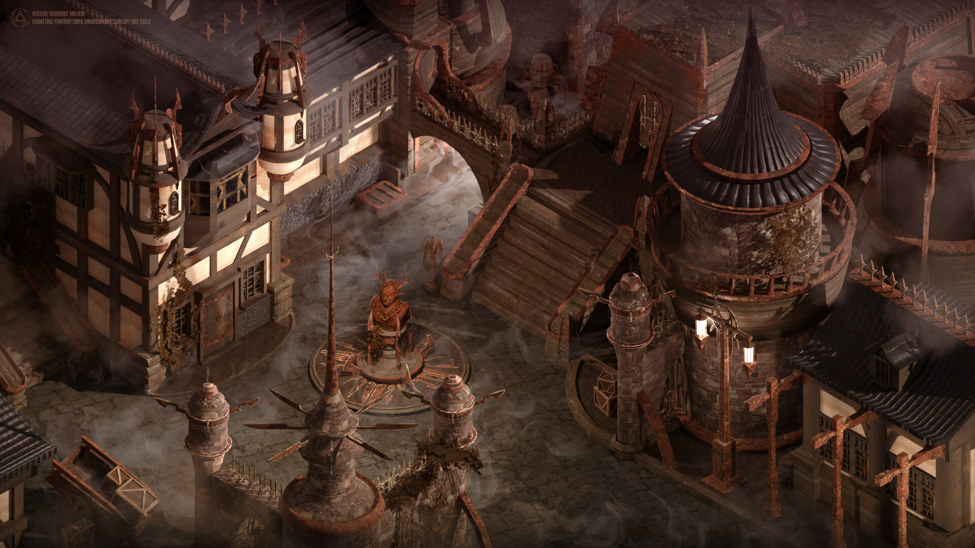 Artstation planescape streets of sigil