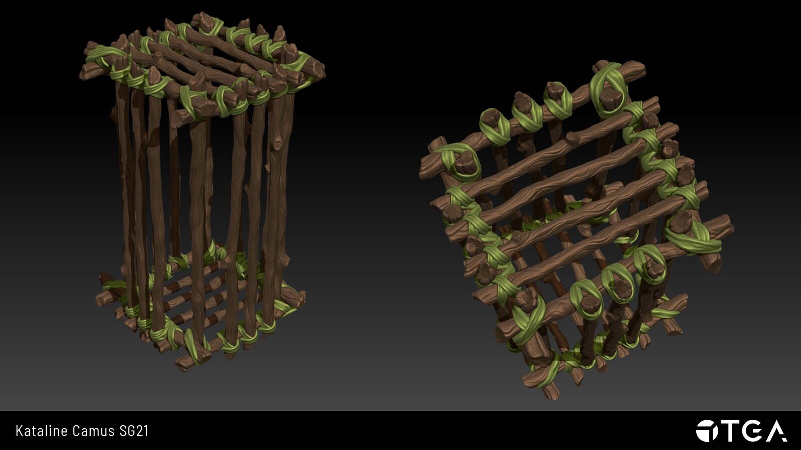 Stylised prop sculpted in Zbrush