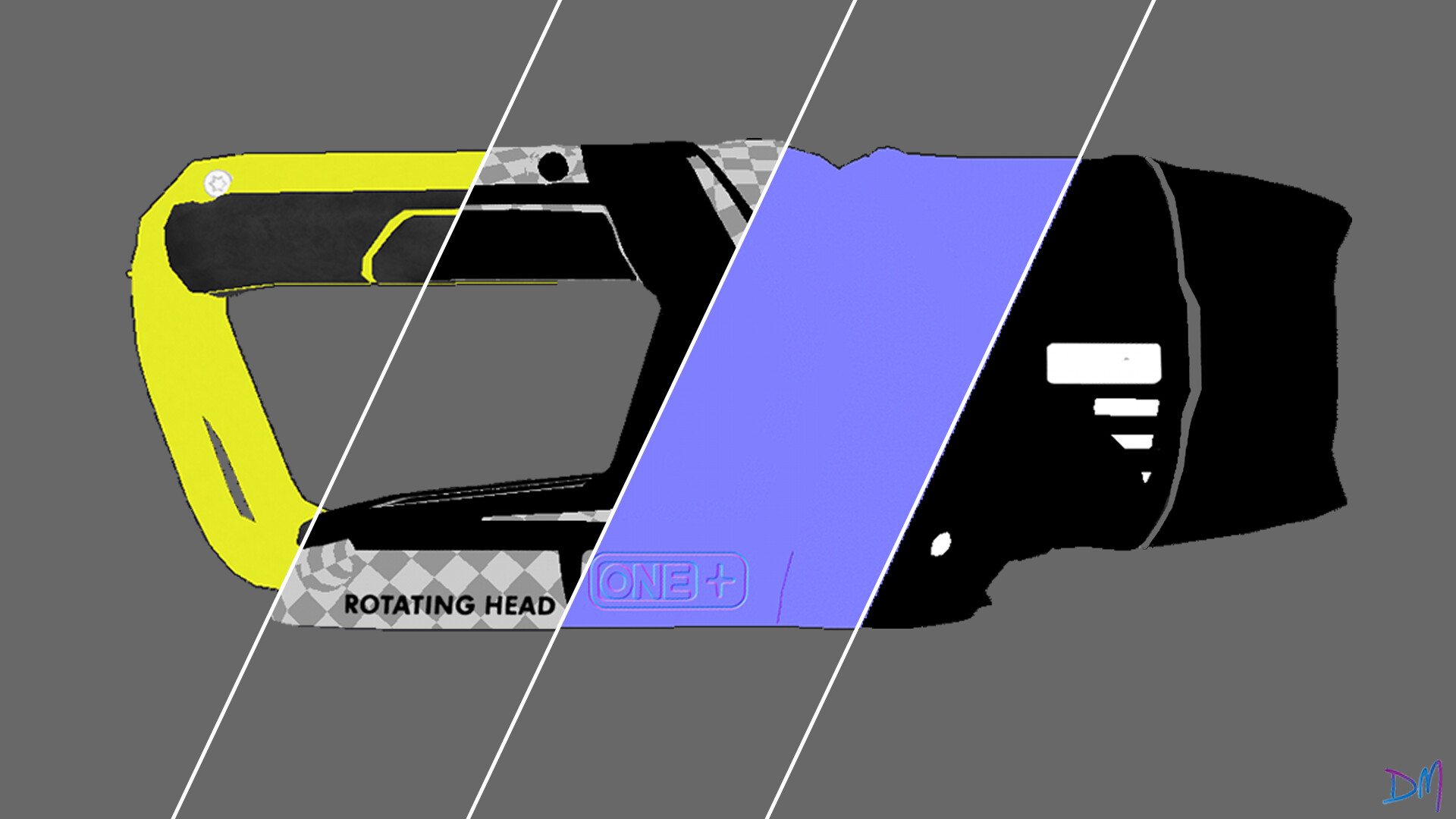 David Maclaren Art Portfolio Ryobi Flashlight Product Visualization