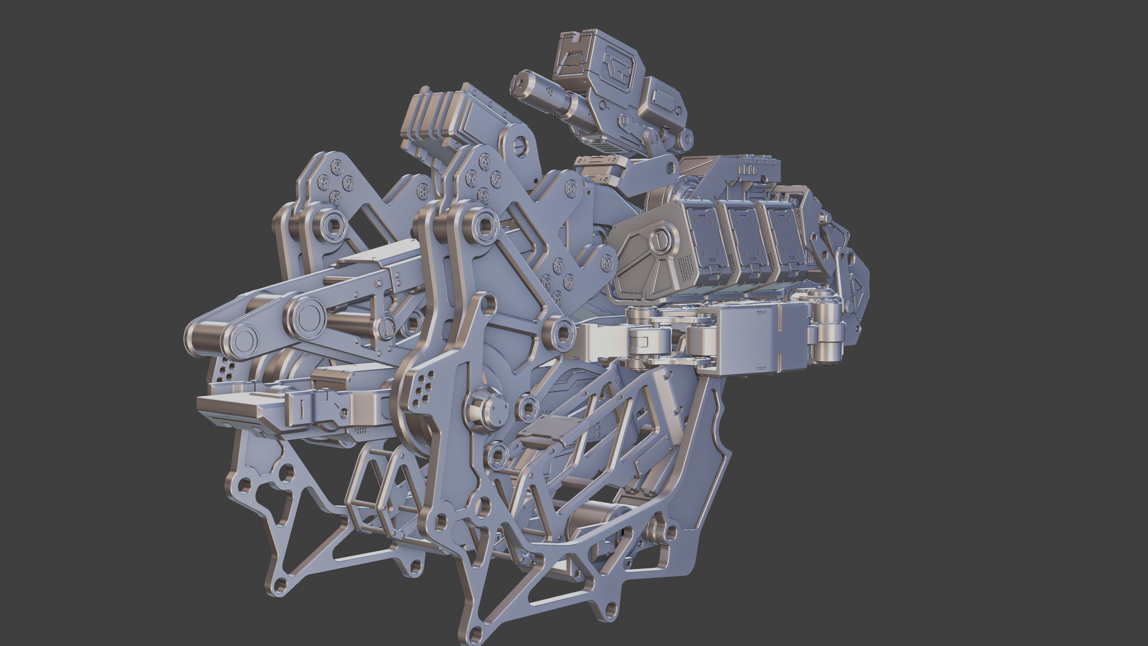 Mechanical kitbash doodle