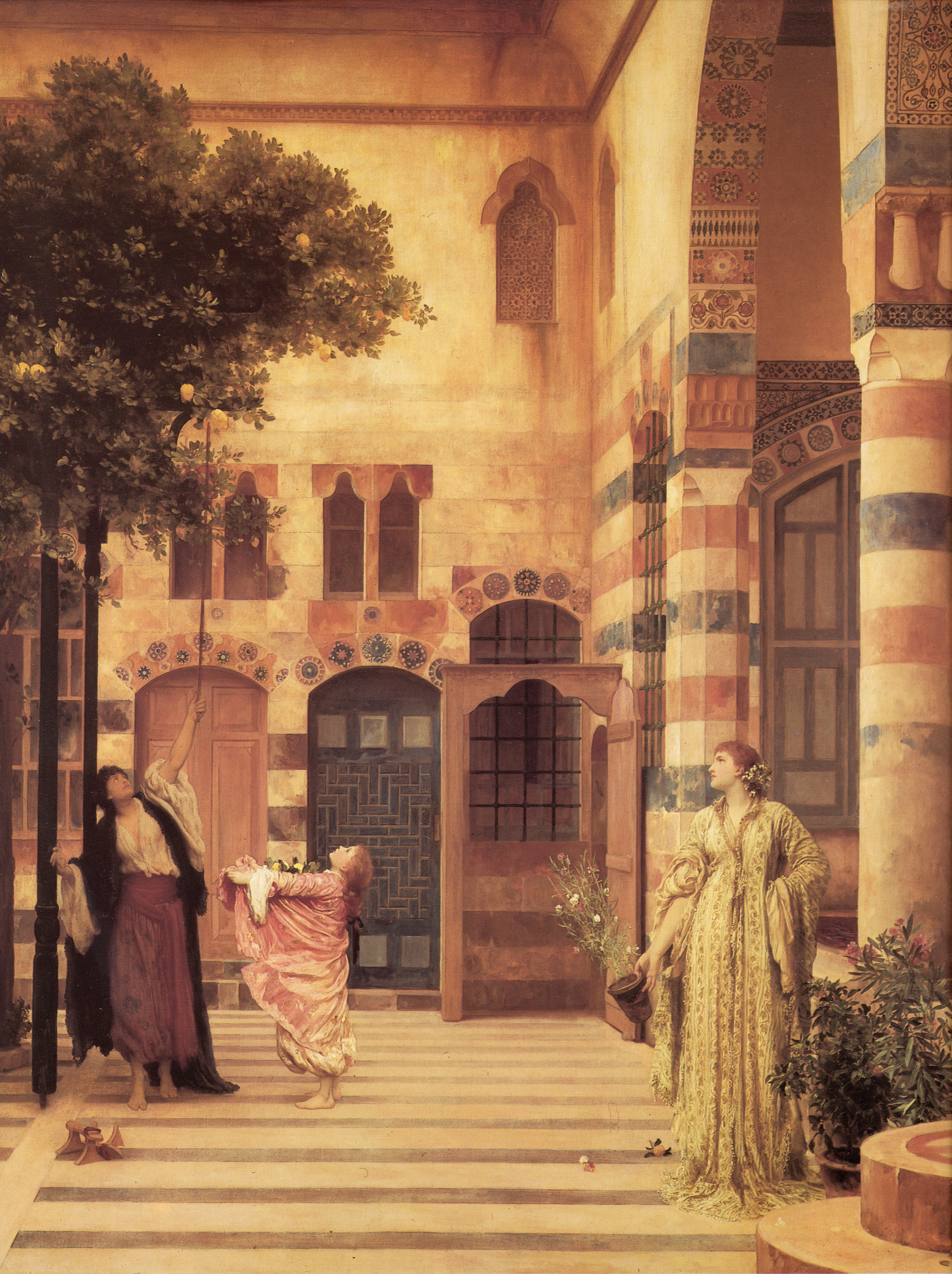 "Old Damascus, Jew's Quarters" by Frederic Leighton