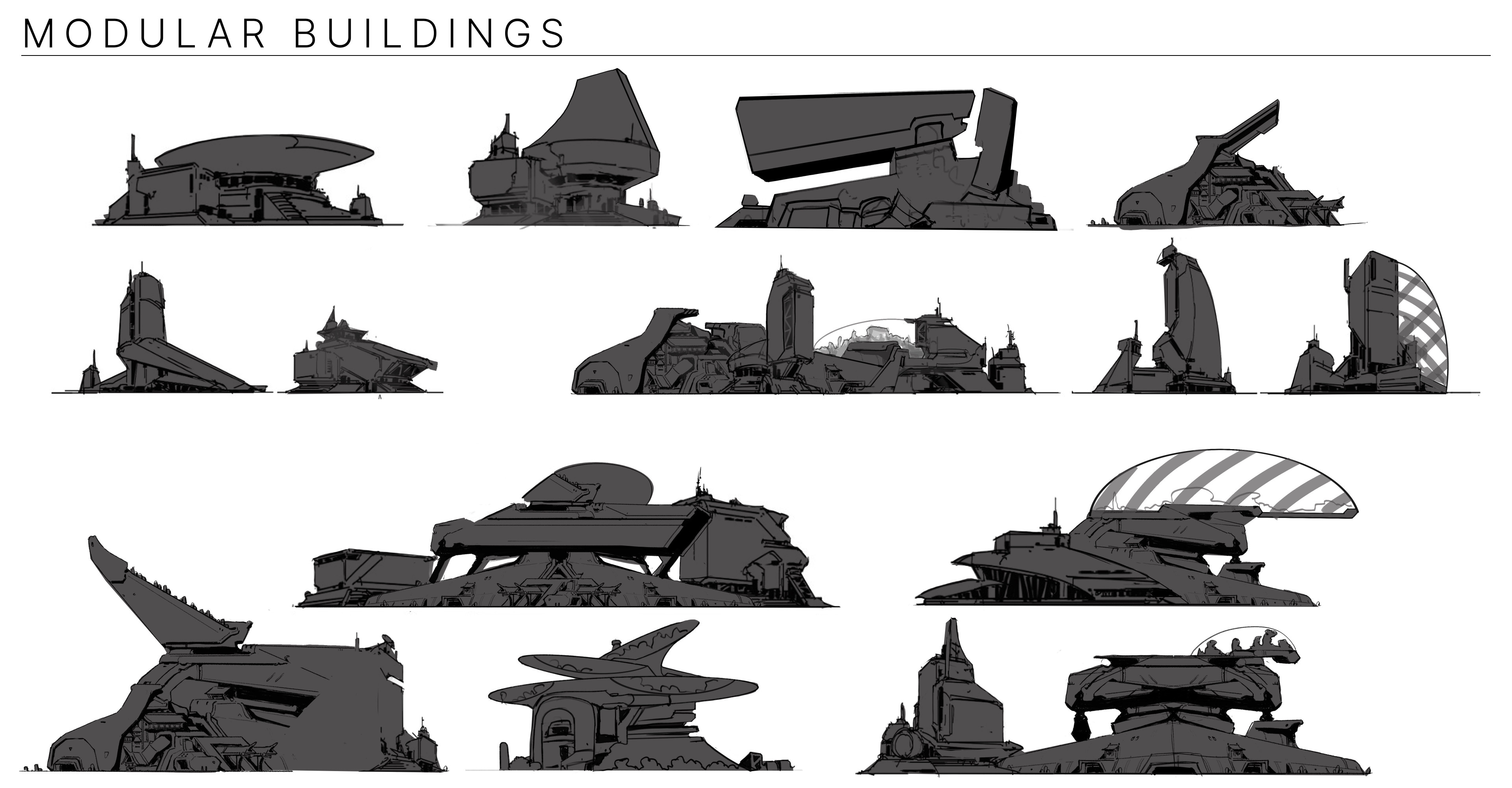 Modular building thumbnails.