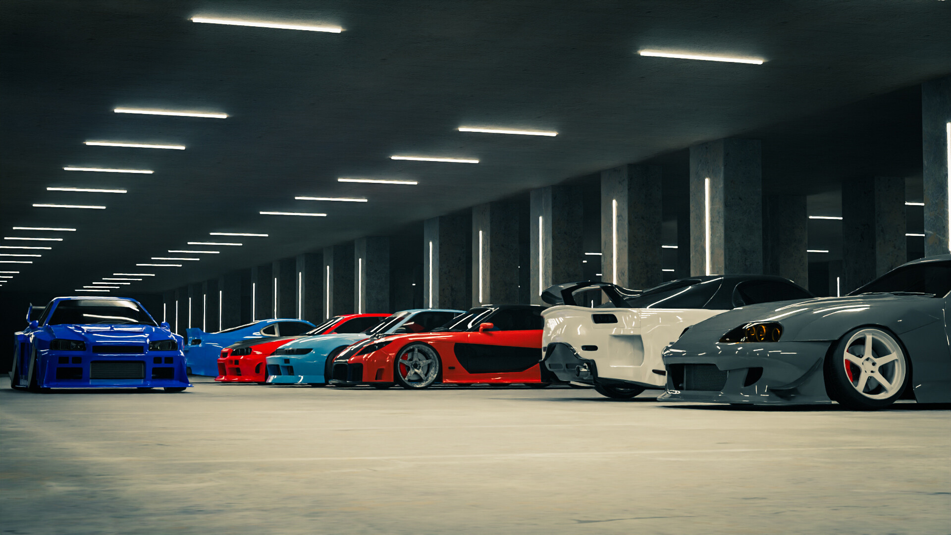 ArtStation - Underground Car Meet