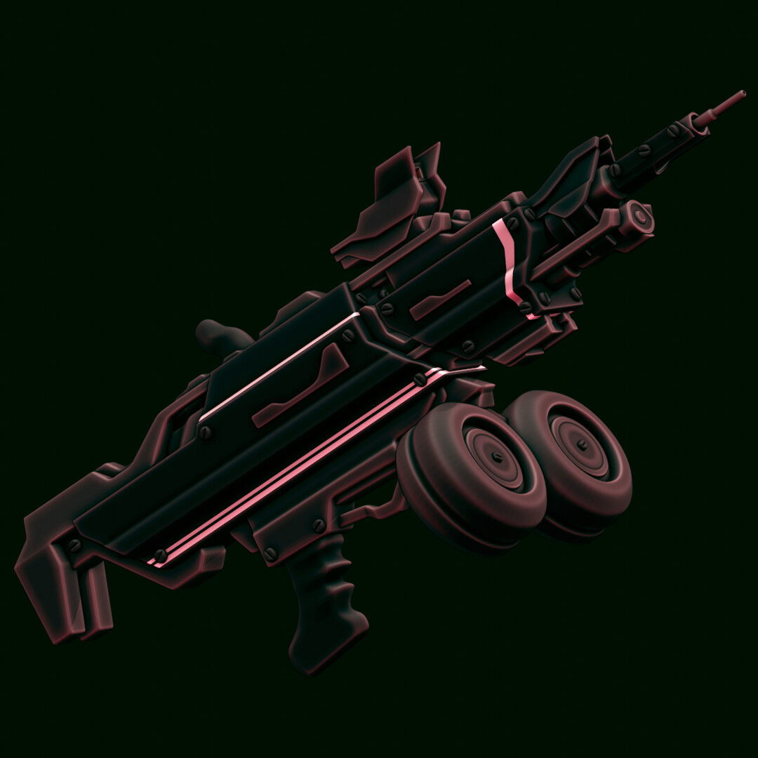 ArtStation - High-Poly Dual Drum LMG