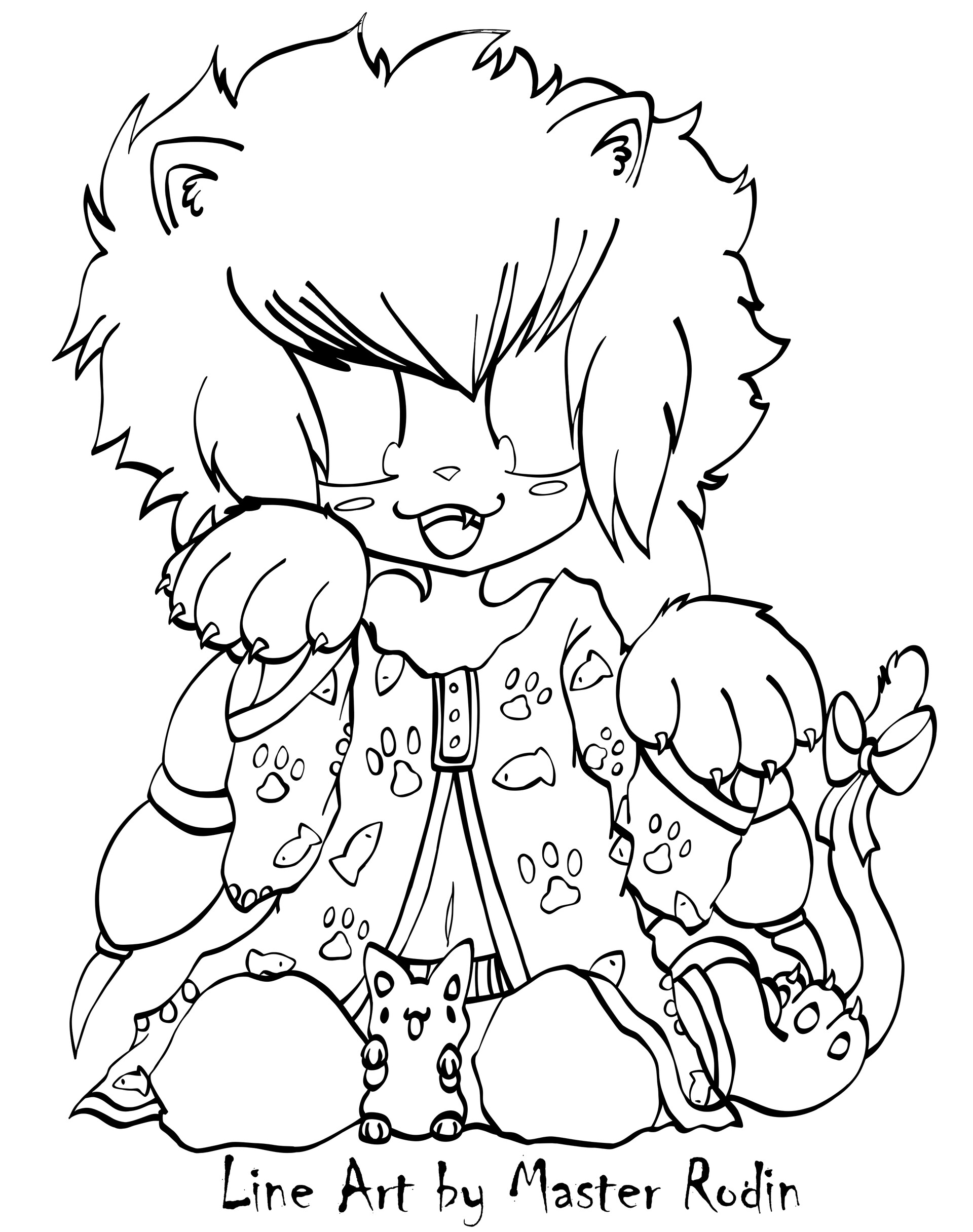 Coloring page Gacha life Gacha Life Furry