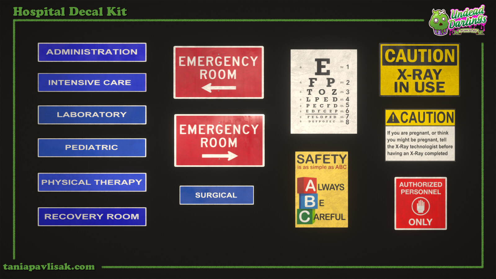 General hospital wall decals