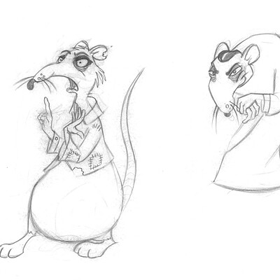 Rat Character Design Sketches