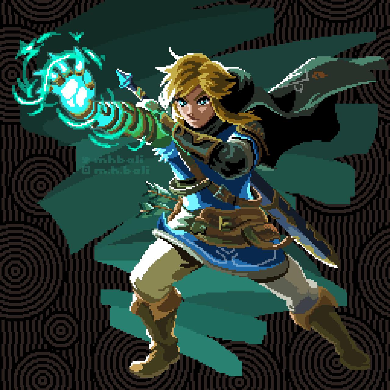 ArtStation - Link (Legend of Zelda) pixel art sprite