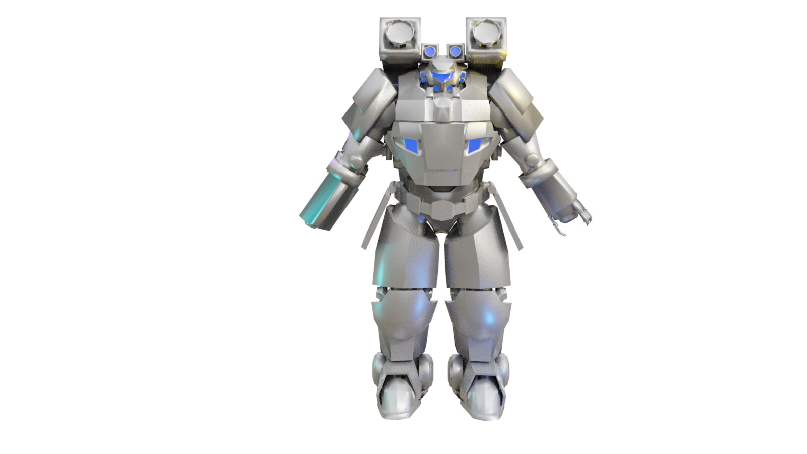 Blender render of the model pre-texture