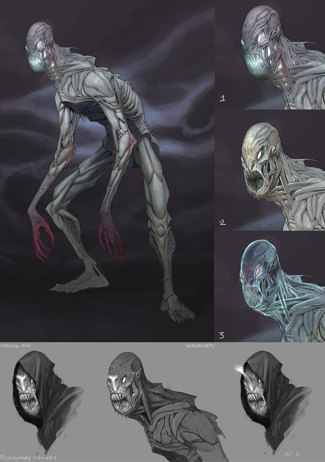 Darkasher 3 (Another early idea for the monster)