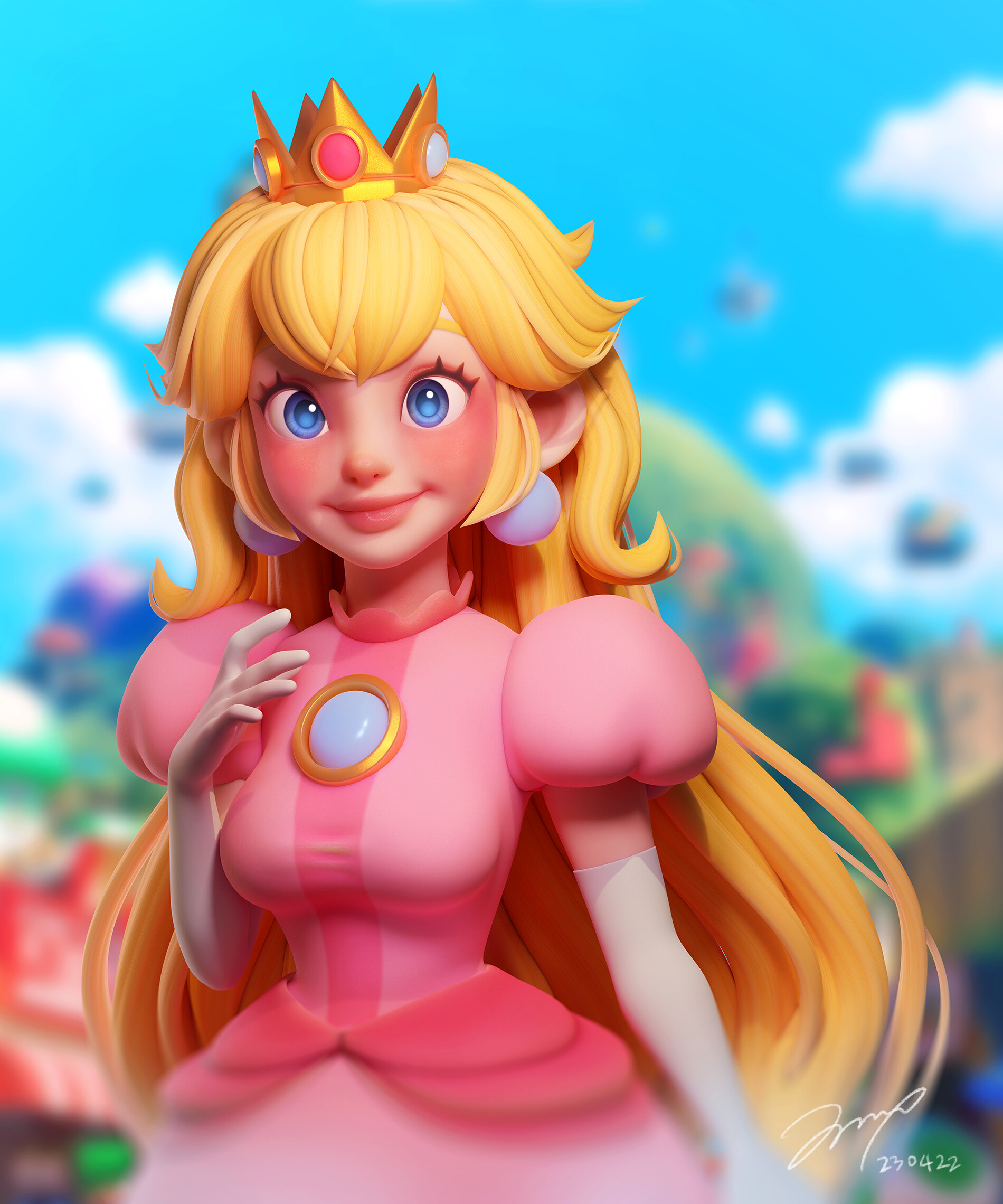 ArtStation Princess Peach