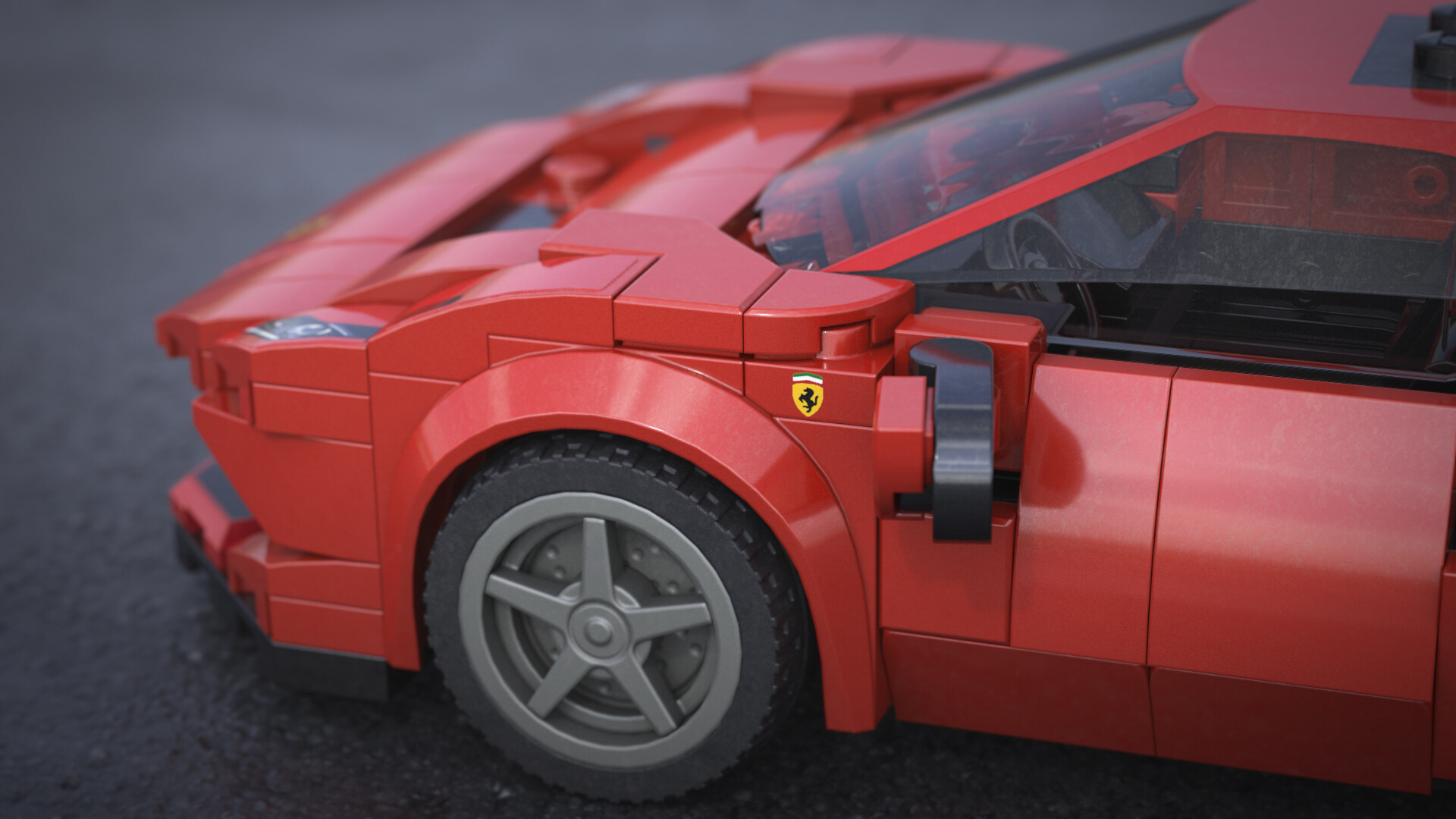 ArtStation LEGO Ferrari F8 Tributo CGI 2023