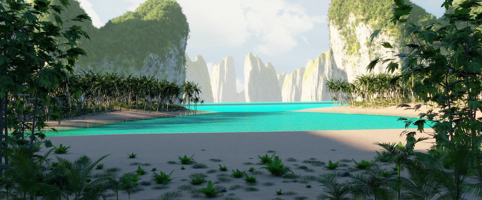 ArtStation Beach in Blender 3.4