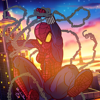 ArtStation - Spiderman 2099 - Fan art, Eduardo Yañez
