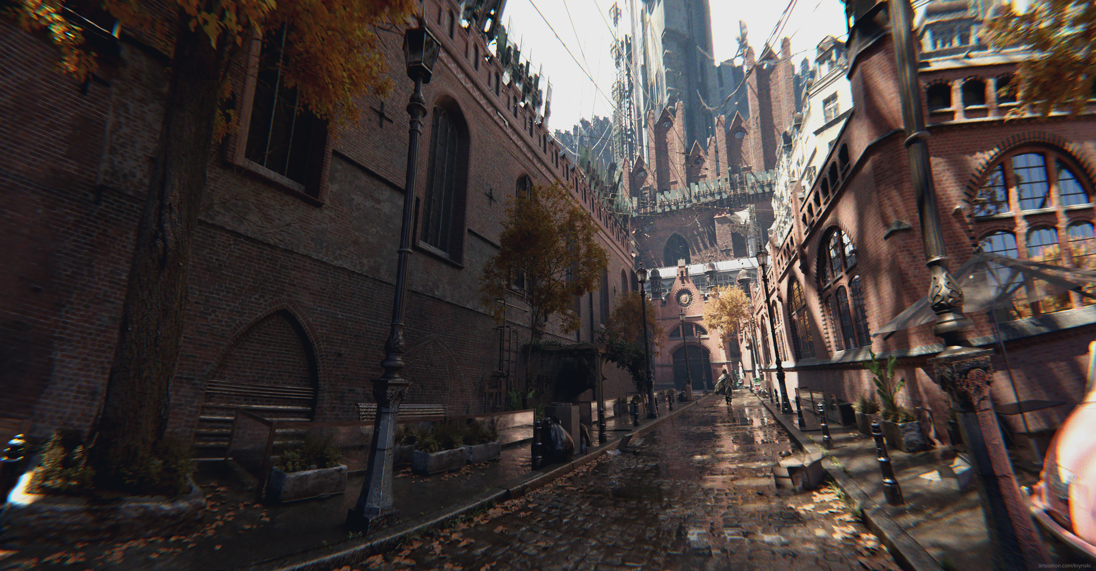 same here, post done in blender real-time, also the buildings are new wip assets for the upcoming pack :)