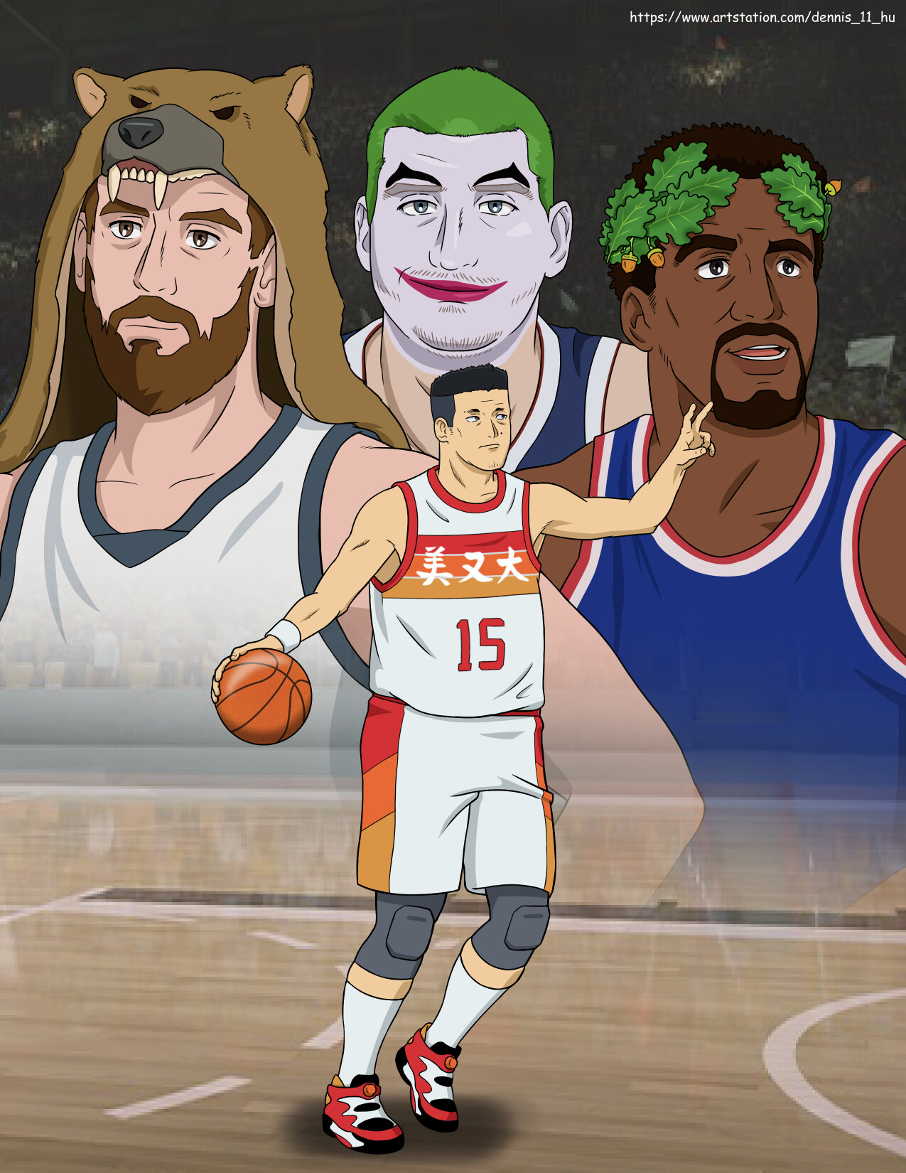 ArtStation Me & the 3 greatest basketball influences