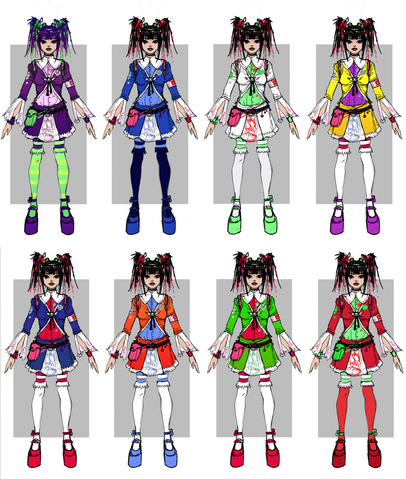 color studies of chosen default design