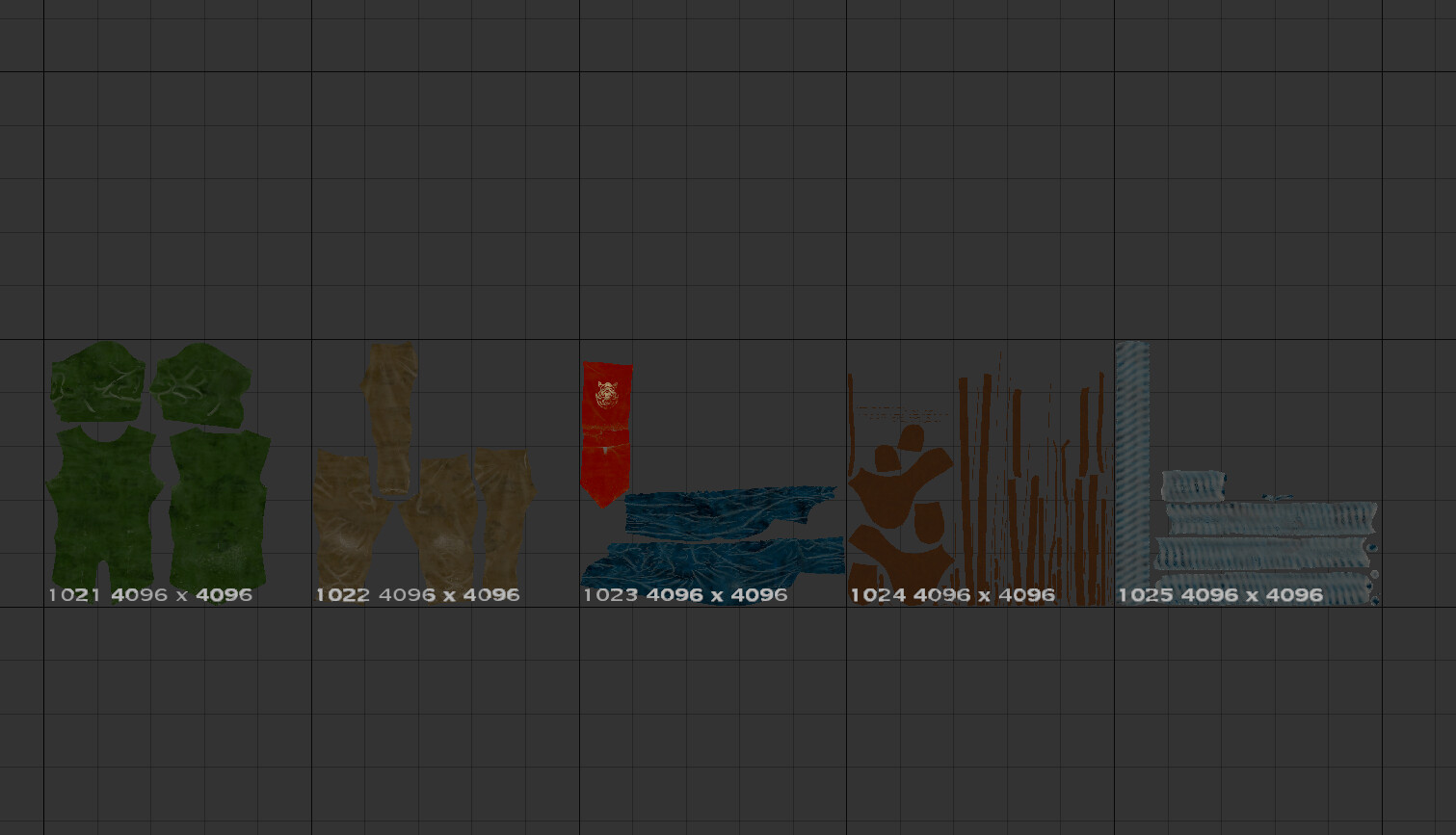 Textile Assets - UDIM Layout
