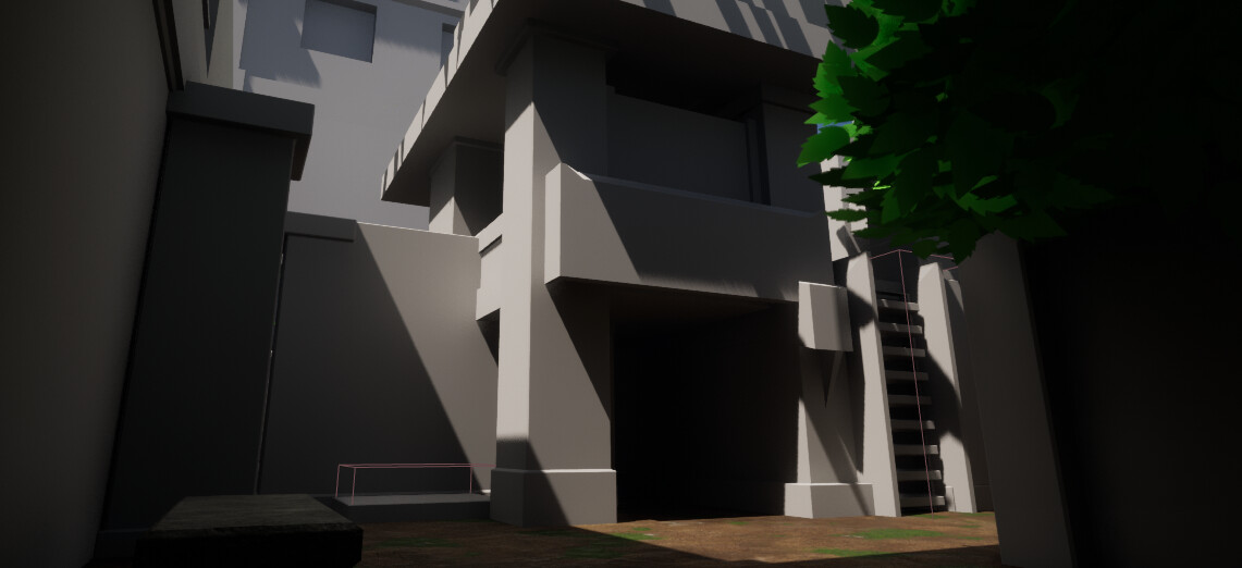Left most exit from defender spawn without textures