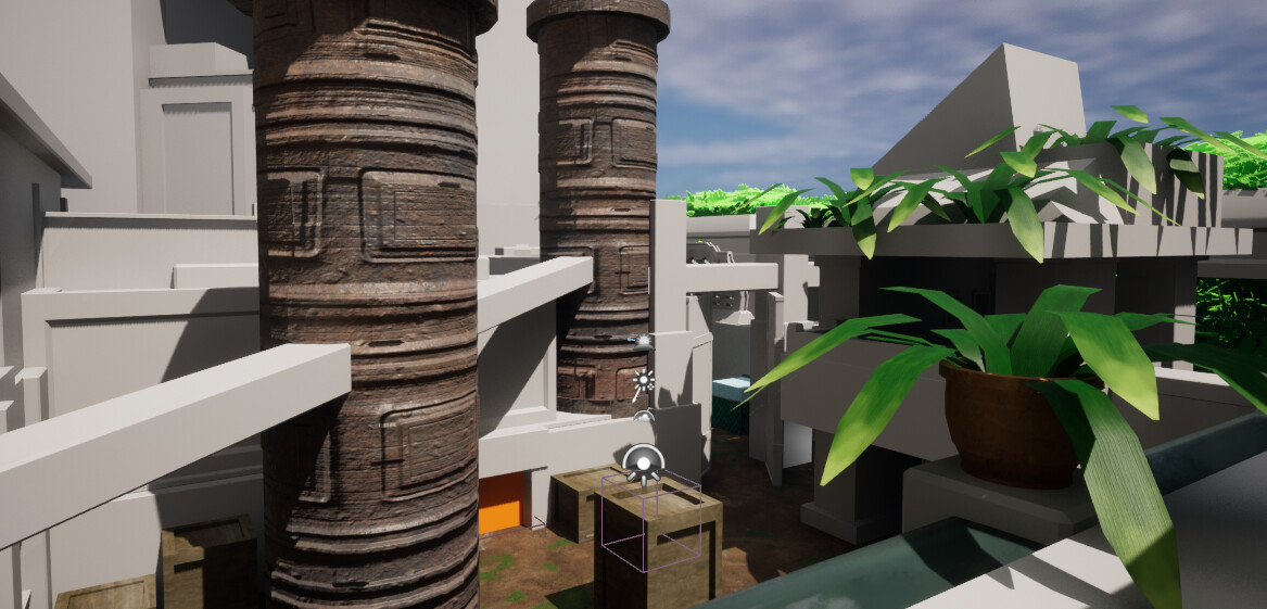 B site from the top of fountain without textures