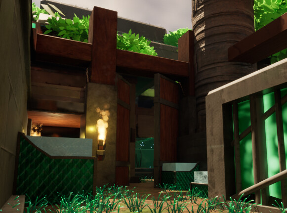 Middle of the map showing mid doors coming from A long