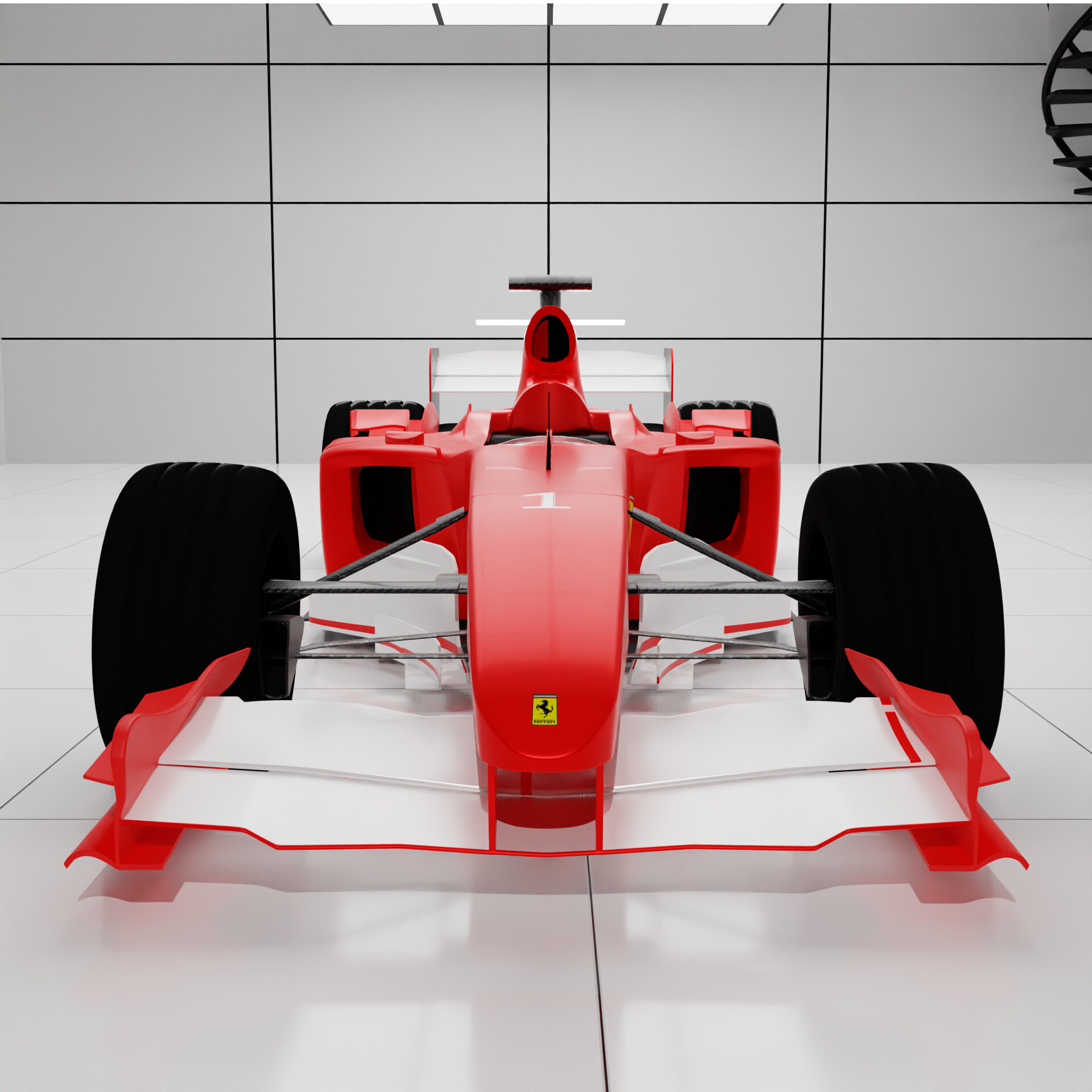 Artstation ferrari f2004 3d model