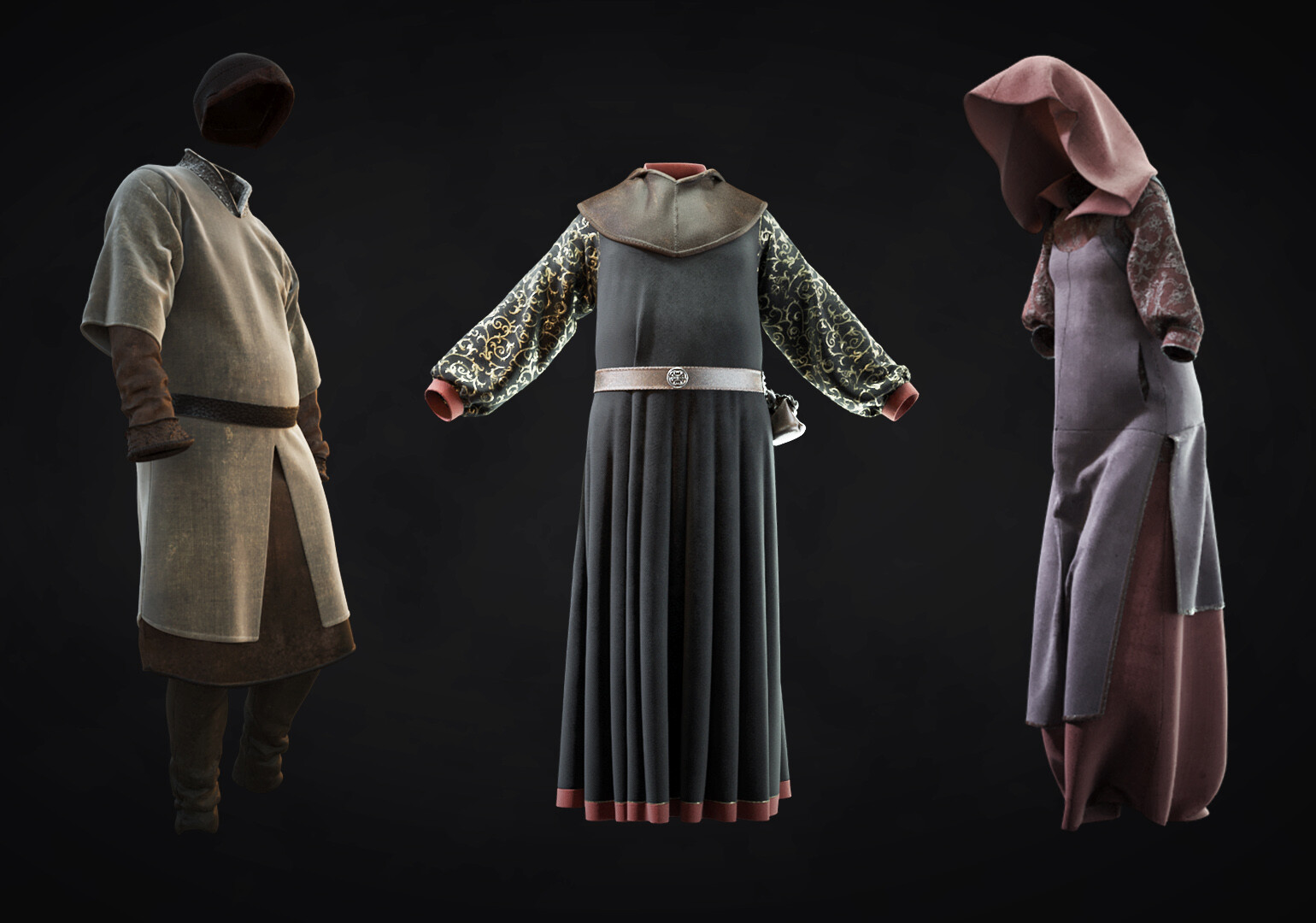 ArtStation - medieval cloth