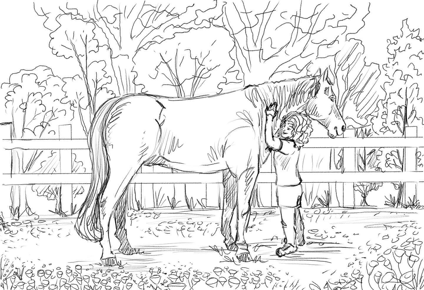 Concept sketch on the ipad