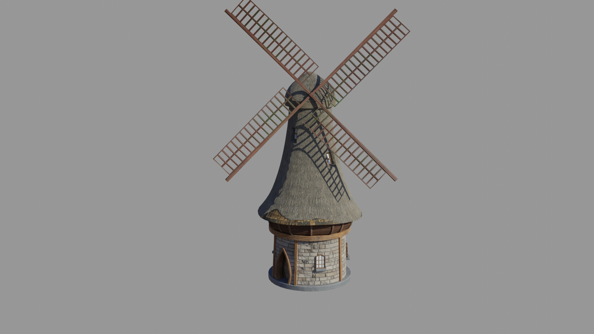 ArtStation - Fantasy Windmill (game asset)