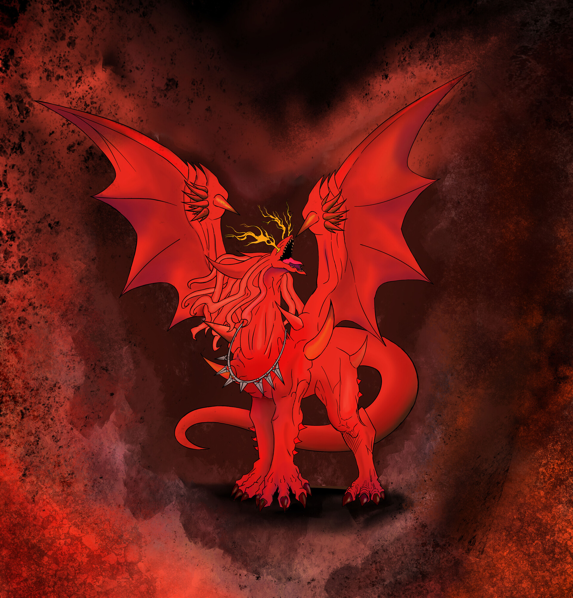 ArtStation - Albion the branded dragon fanart