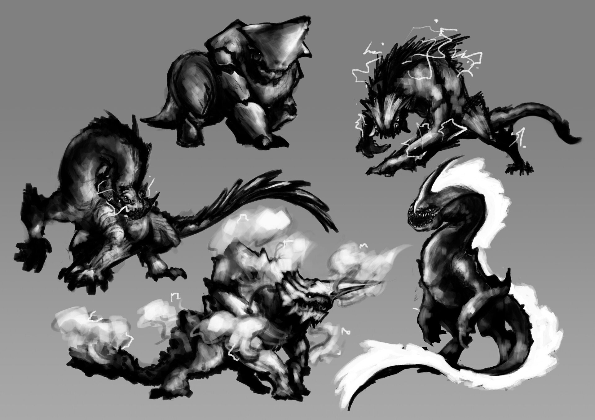 ArtStation Elemental beasts