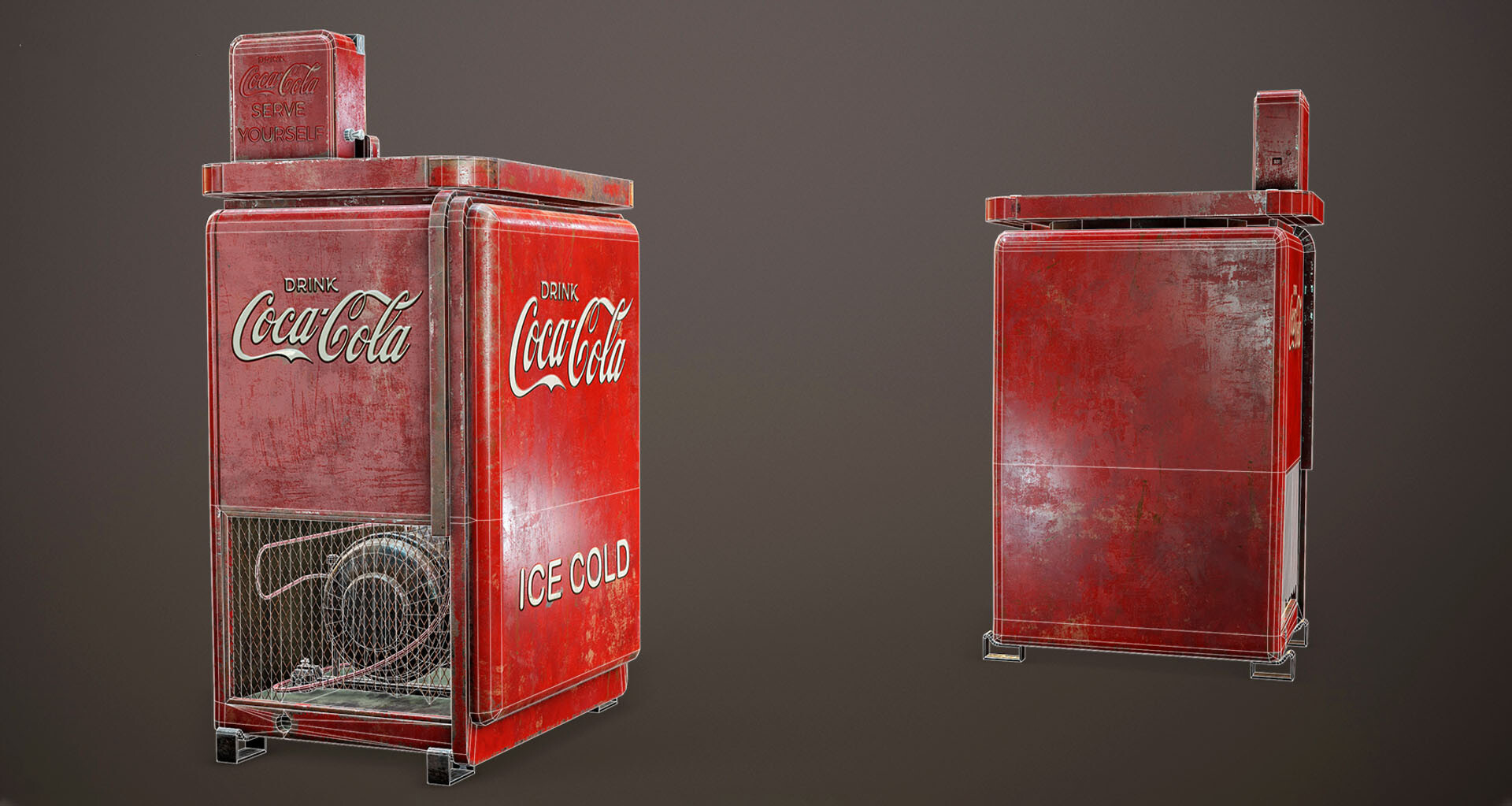 ArtStation - junior coke vending machine .