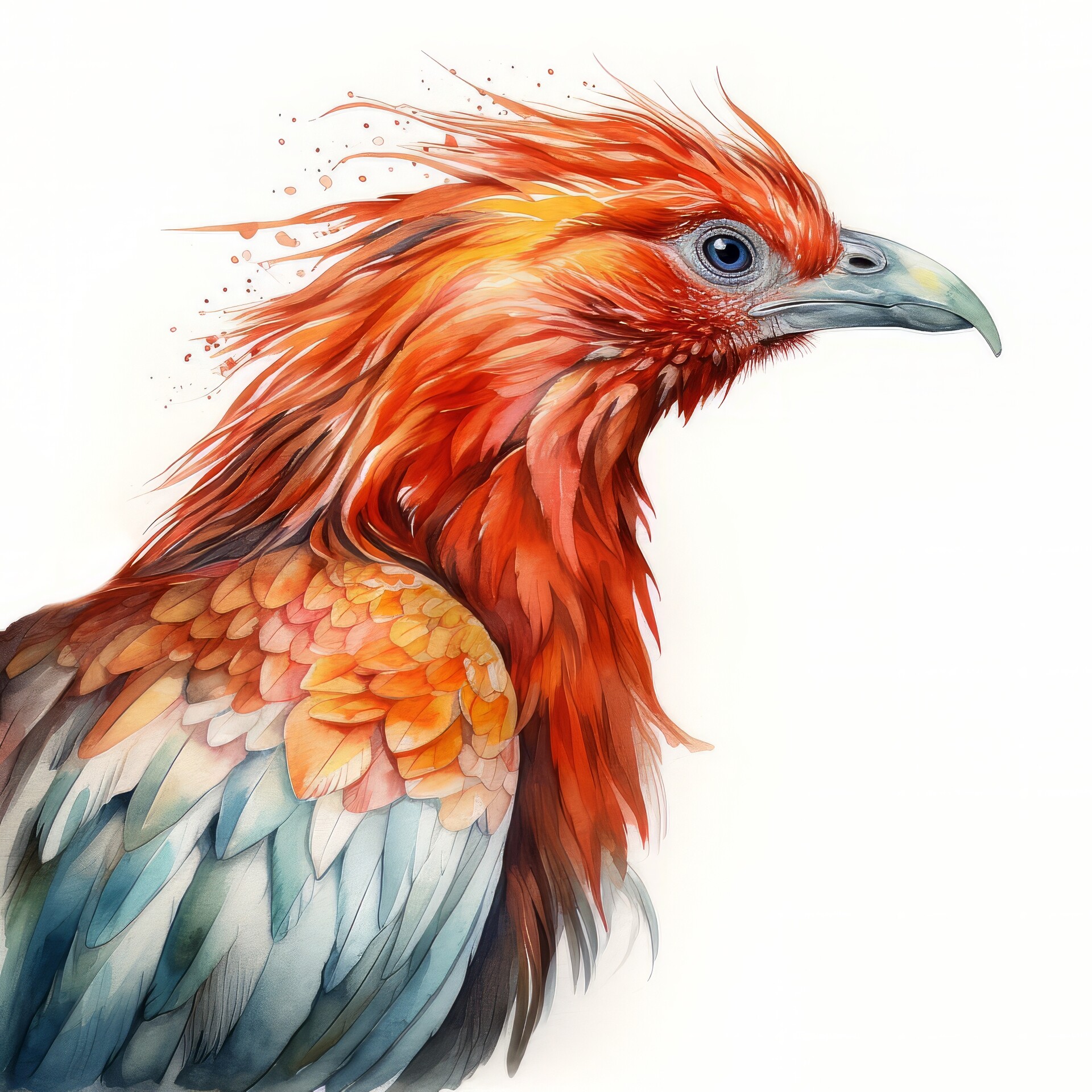 Phoenix Bird Line Art | Free SVG