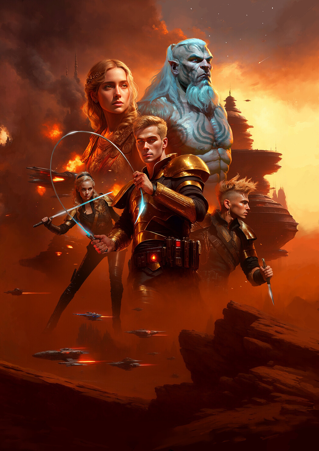 ArtStation Pierce Red Rising Trilogy Covers
