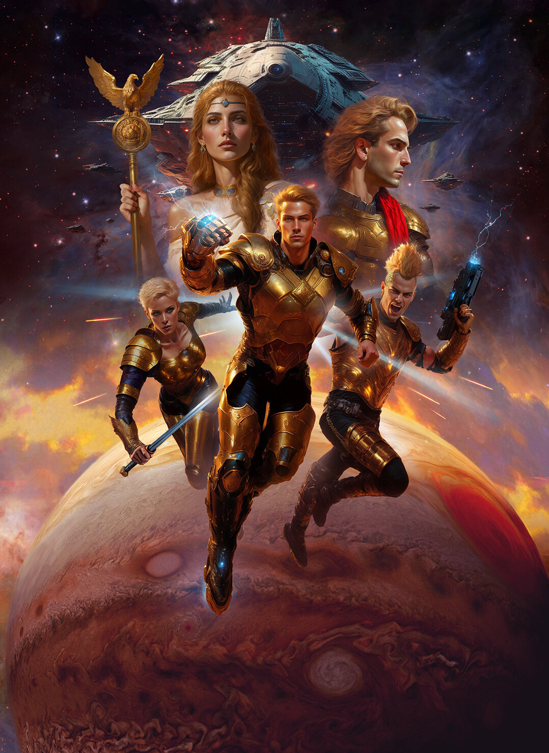 ArtStation Pierce Red Rising Trilogy Covers