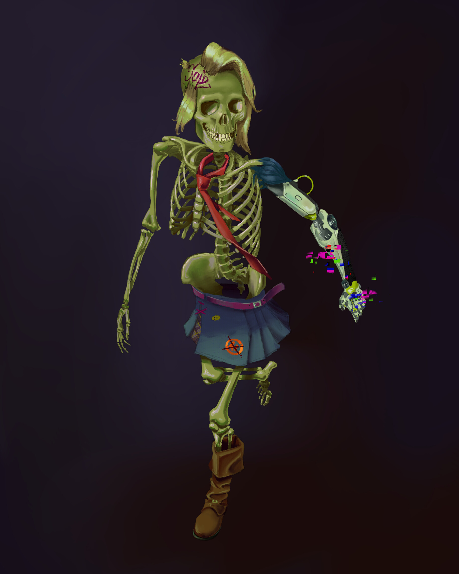 ArtStation - Confused skeleton