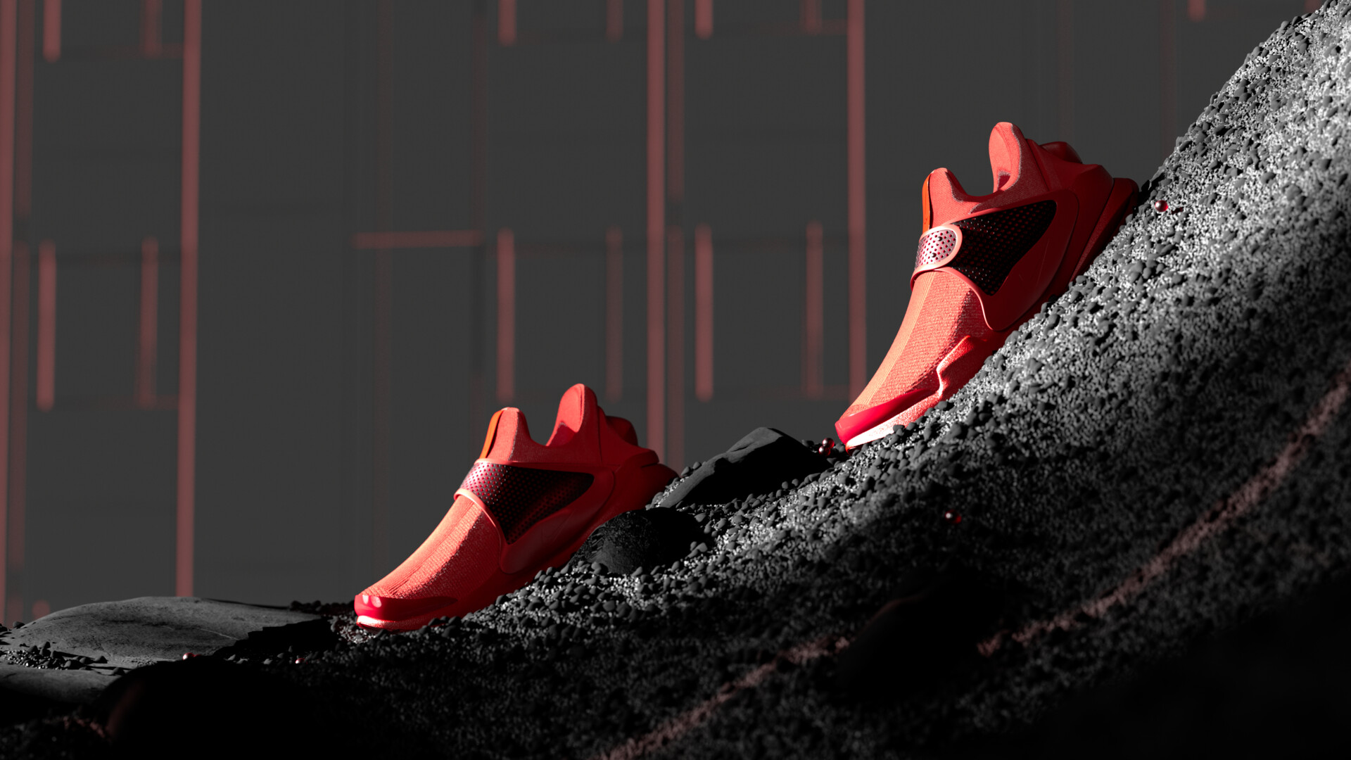 ArtStation Nike Sock Dart University Red motion design