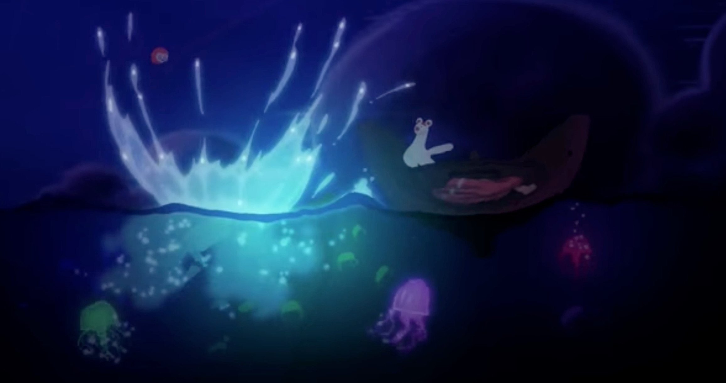 Water, Splashes, Jelly Fish and Caustics, Toonboom Harmony