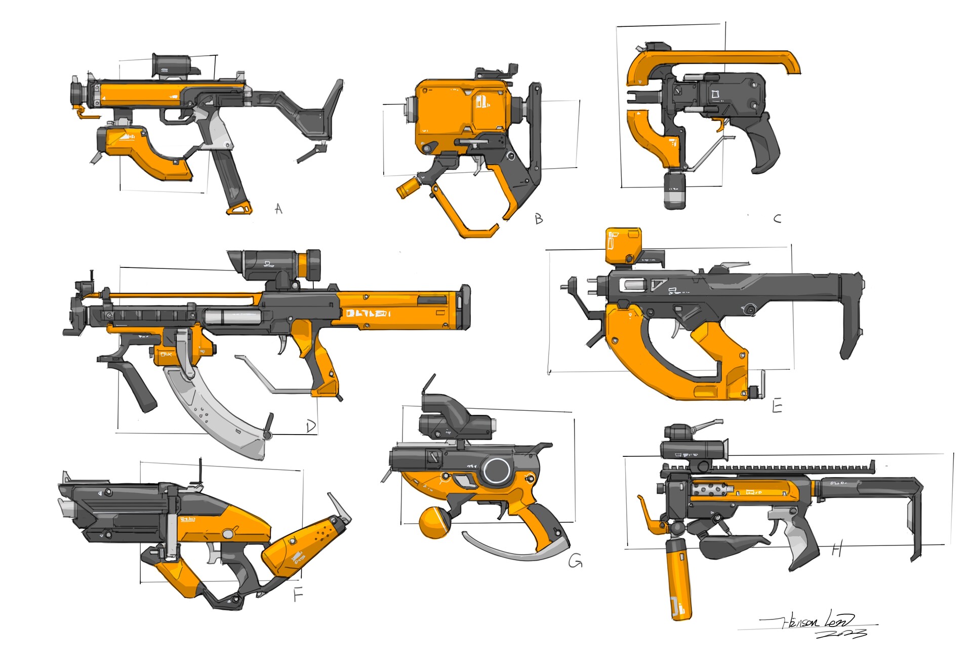 ArtStation Guns sketches