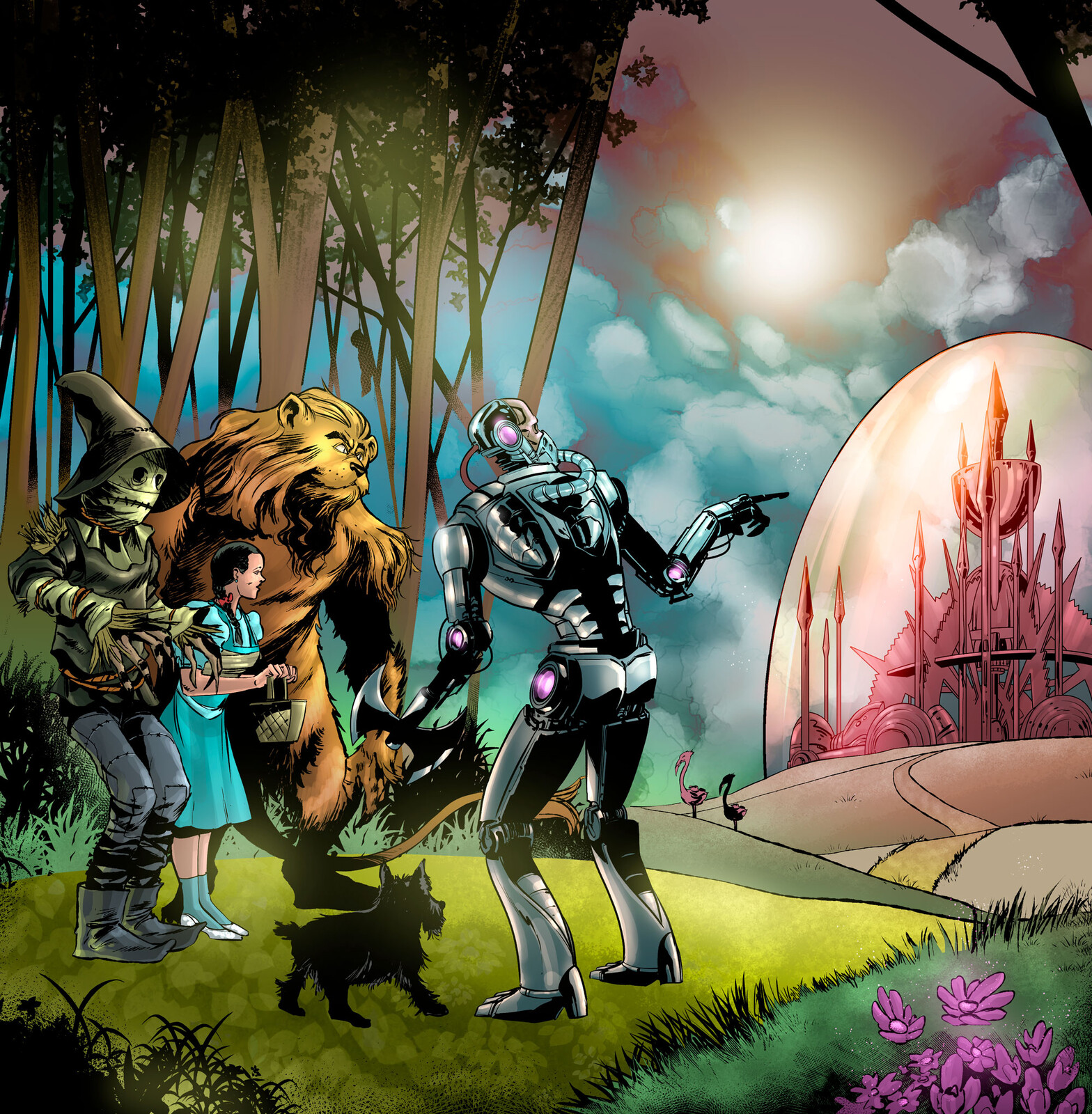 OF HOODS AND MASK Booklet Art, Living in Oz/ Give me Shred Track