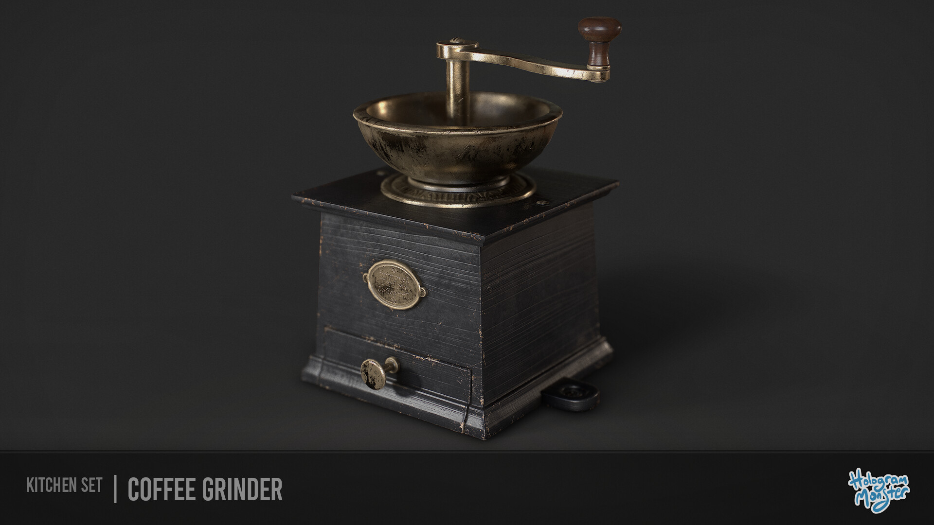 Coffee Grinder  Hologram Monster  Prop Art