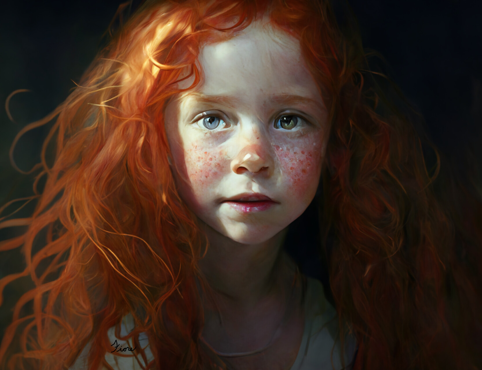 Artstation Red Haired Girl