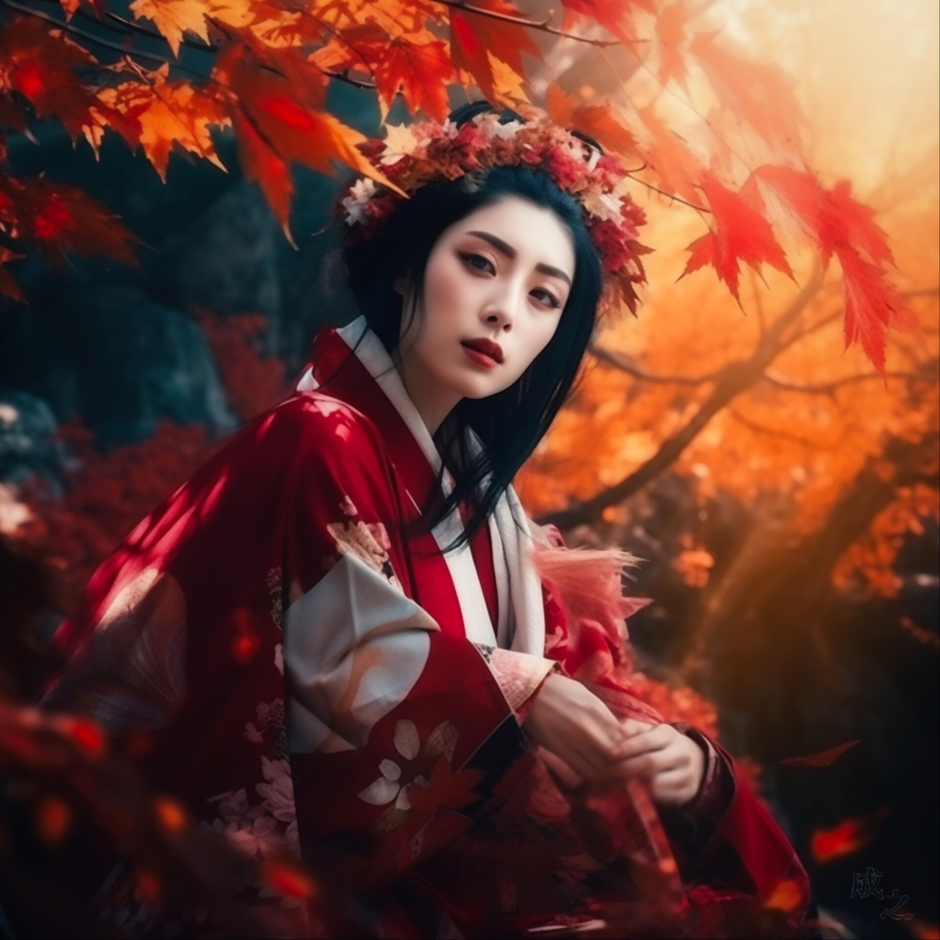 ArtStation - Tatsuta-Hime ( Japanese Goddess of Autumn )