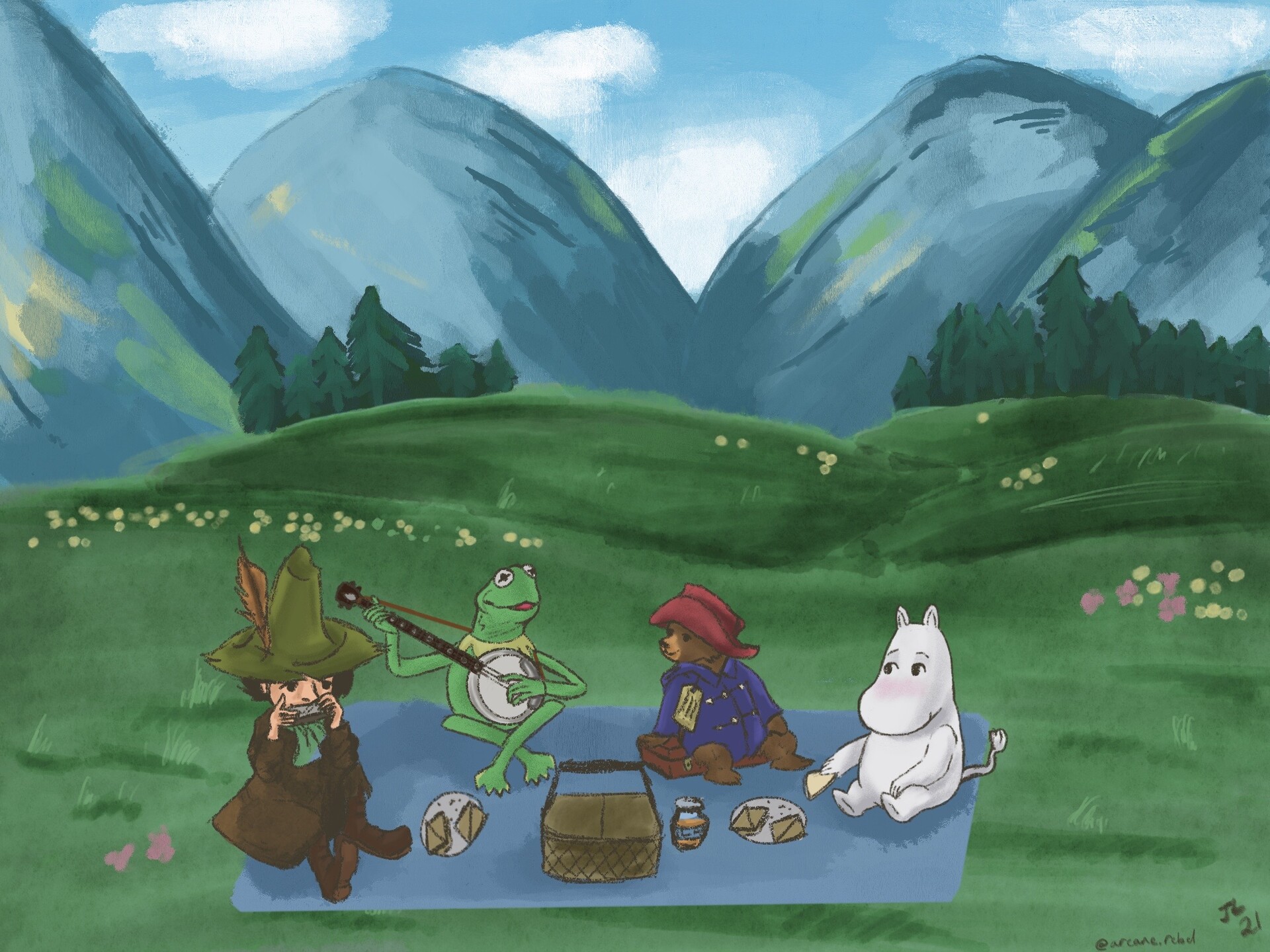 ⭐️MOOMIN⭐️ Relaxing Picnic Time
