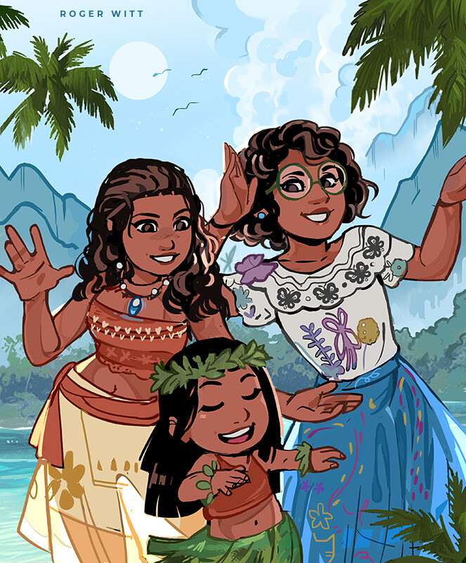 ArtStation - Moana, Lilo and Mirabel